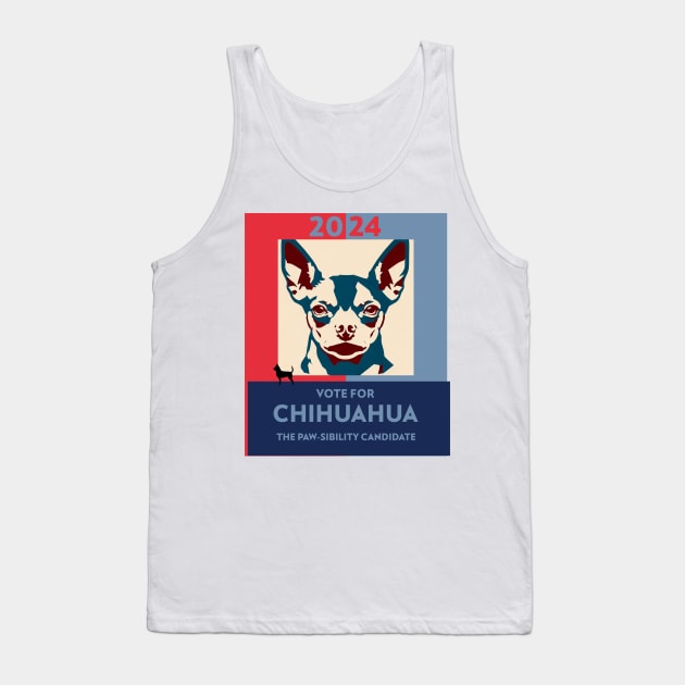 Dog Campaigner: The Paw-sibility Candidate 2024 Tank Top by RJS Inspirational Apparel